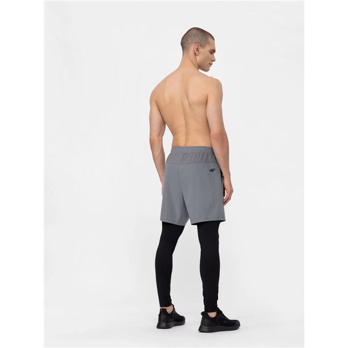 Sports Leggings for Men Functional SKMF010 Grey
