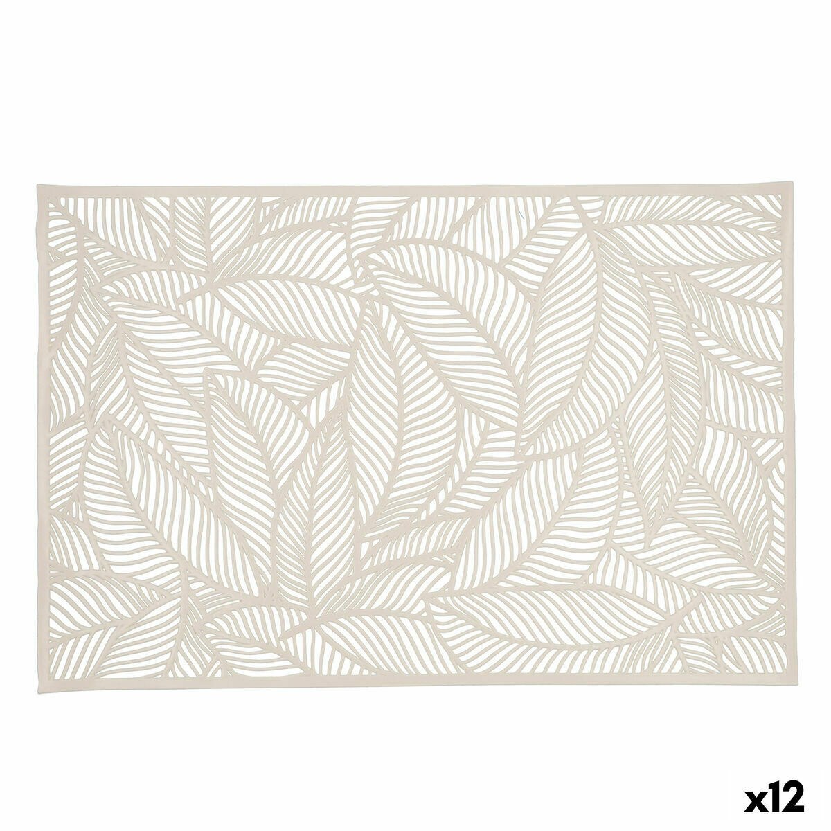 Table Mat Habitat Sheets Beige 30 x 45 cm (Pack 12x)