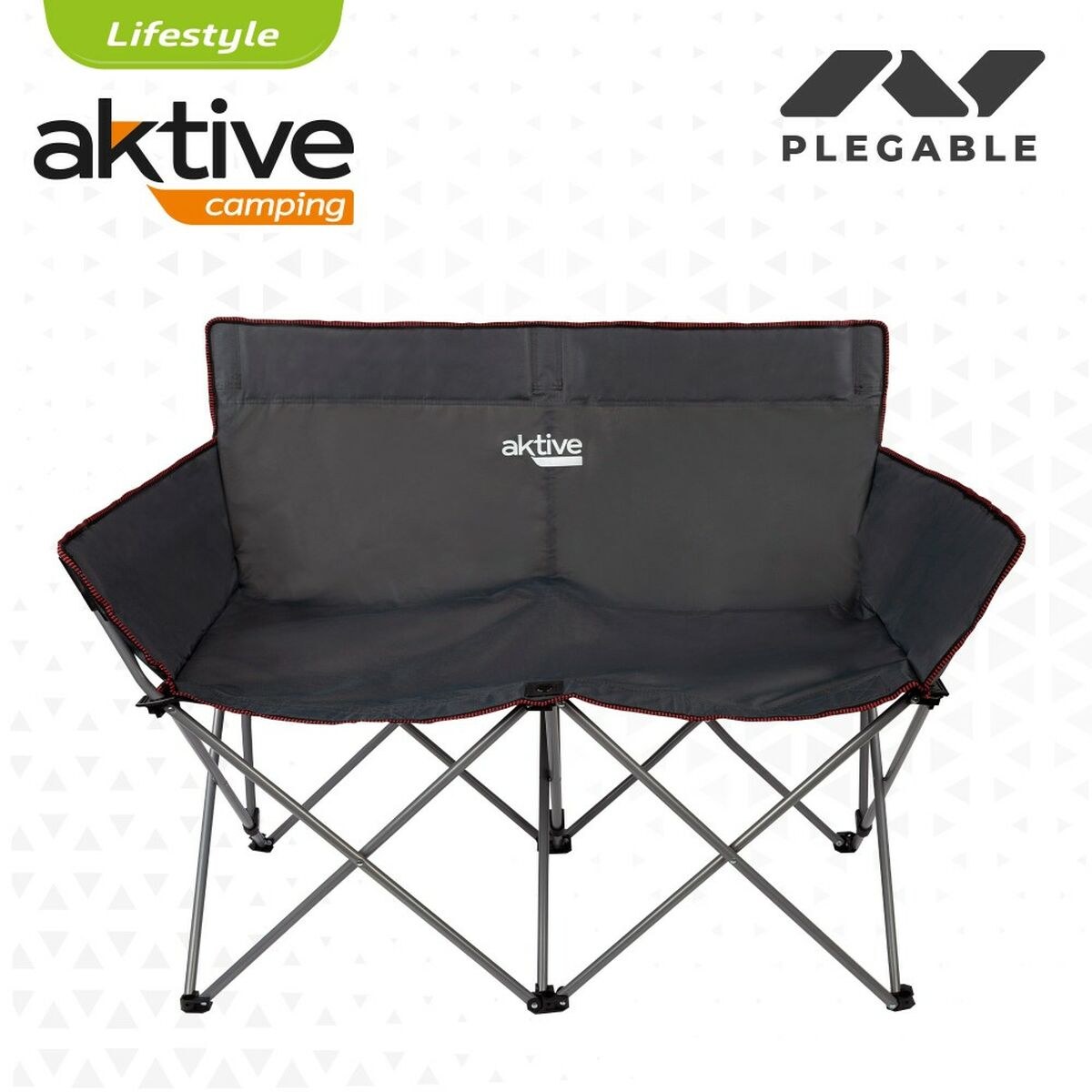 2-Seater Sofa Black Foldable 107 x 88 x 63 cm (2 Units)