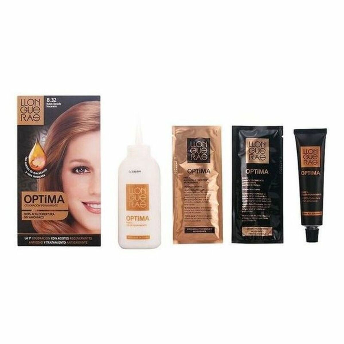 Краска без содержания аммиака Optima Nº 8.32-Light Blond Natural (1 штук)