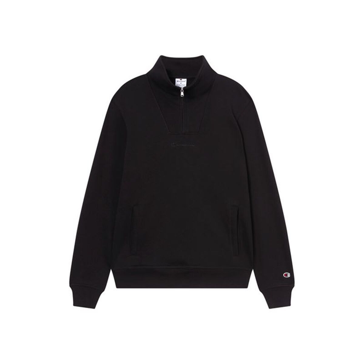 Men’s Sweatshirt without Hood Icons Tonal Black