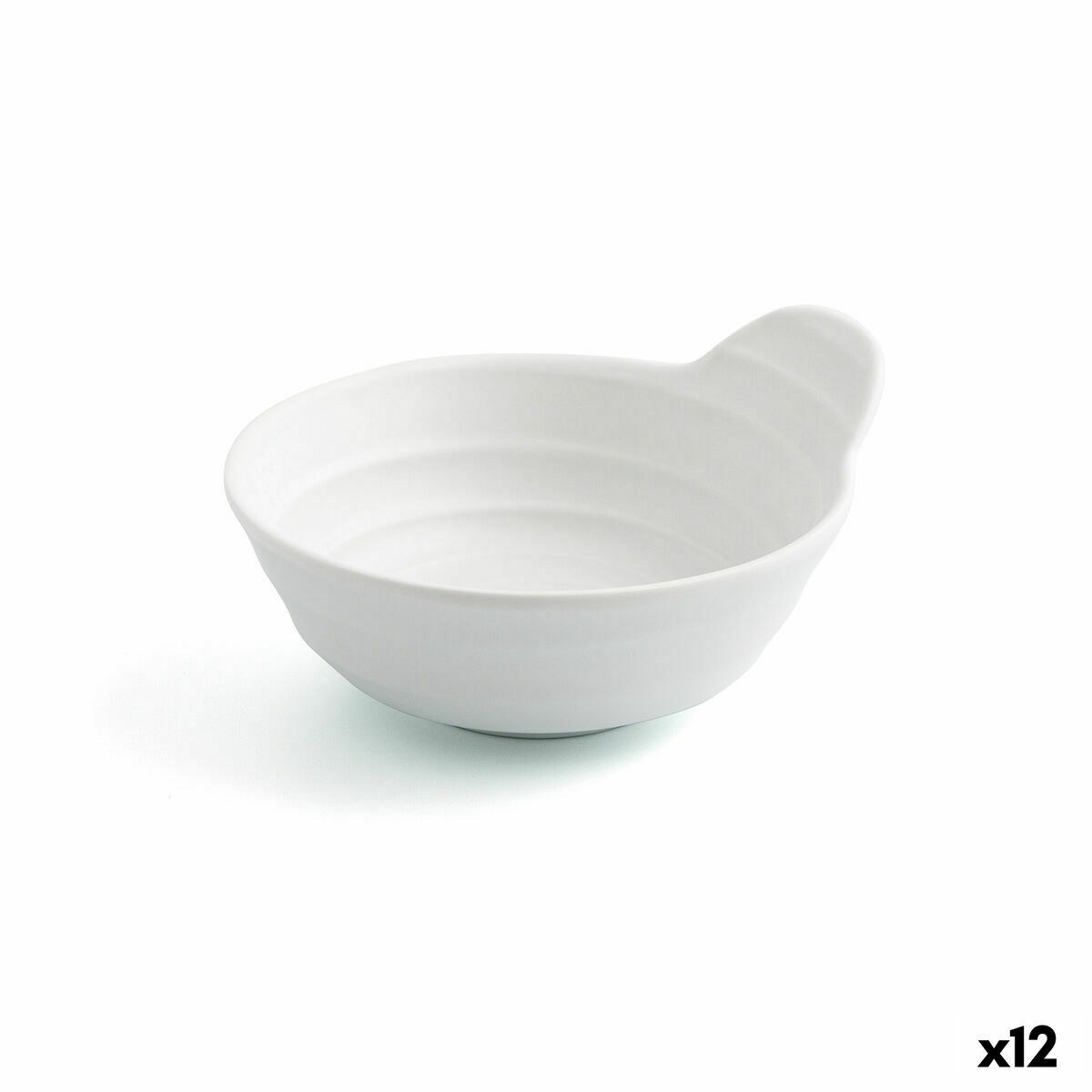 Appetizer Set Select White Plastic Melamin 11,5 x 5,5 cm (12 Units)