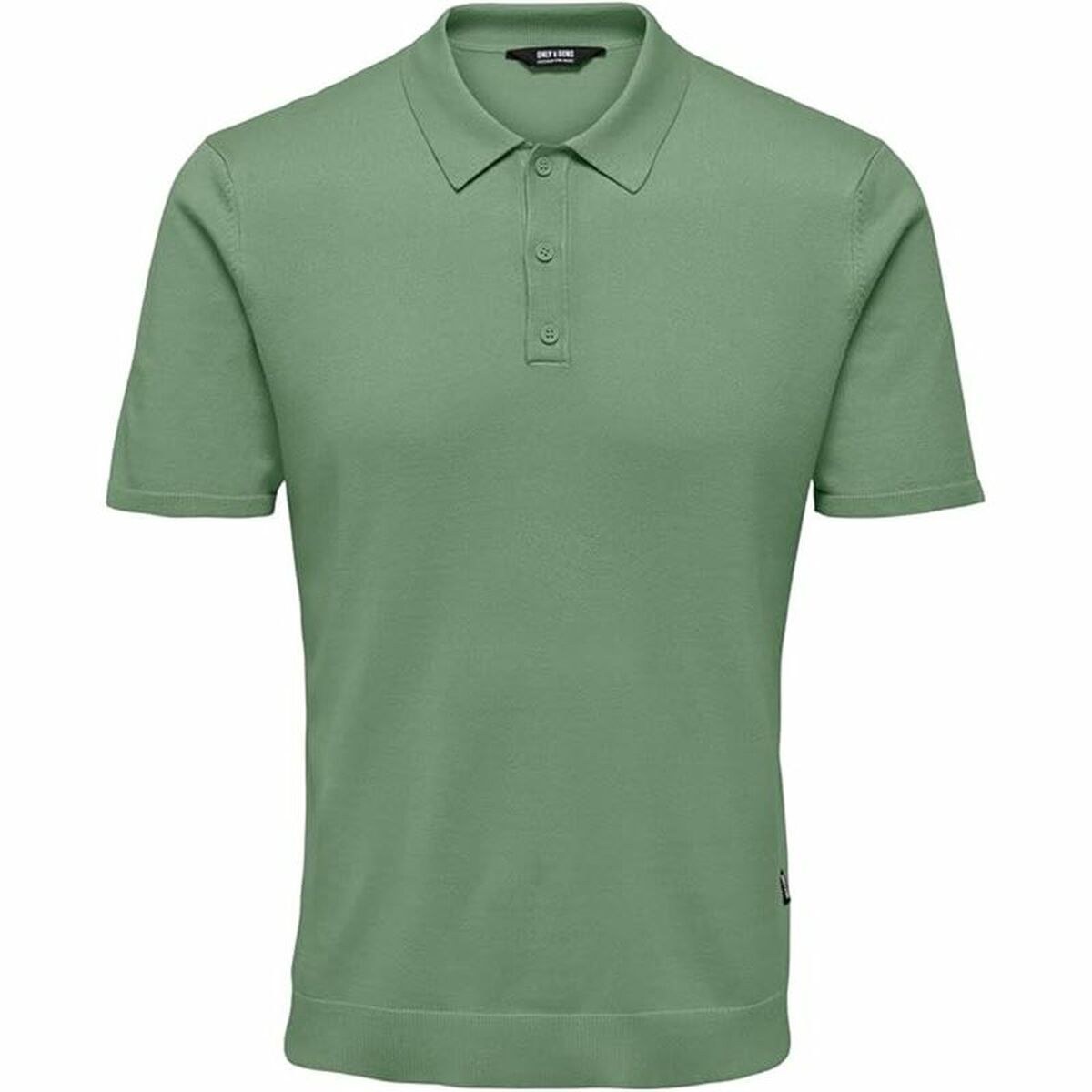 Men’s Short Sleeve Polo Shirt Onswyler Life Reg 14 Ss Knit Green