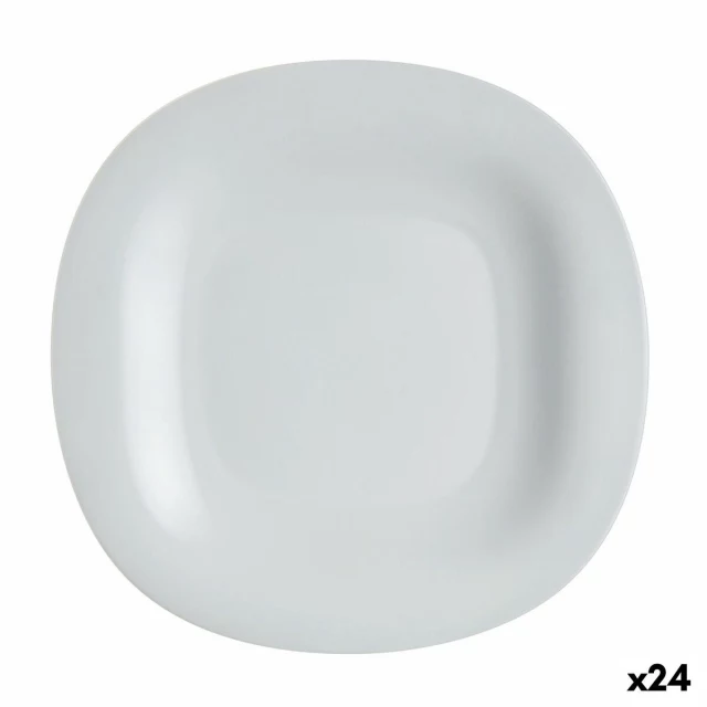 Flat plate Carine Granit Grey Glass Ø 27 cm