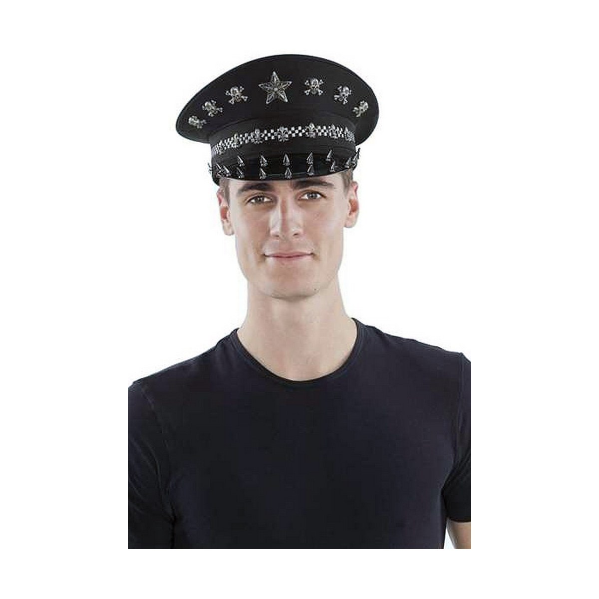 Police cap Black