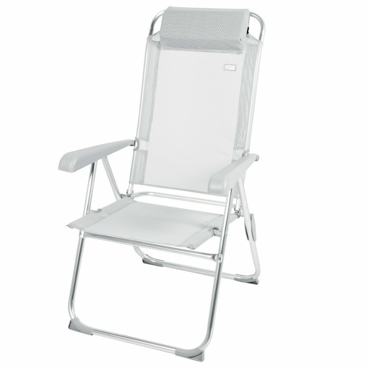 Folding Chair Reclining Grey 44 x 55 x 101 cm