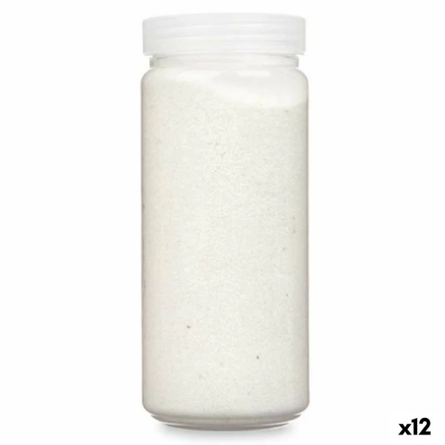 Декоративный песок Белый 700 g 6,2 x 15,3 x 6,2 cm 6,5 x 15,8 x 6,5 cm (12 штук)