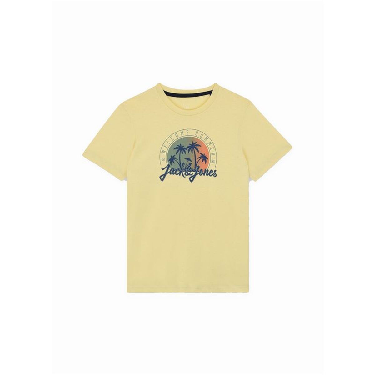 Детский Футболка с коротким рукавом Jjsummer Smu Vibe Ss Crew Жёлтый