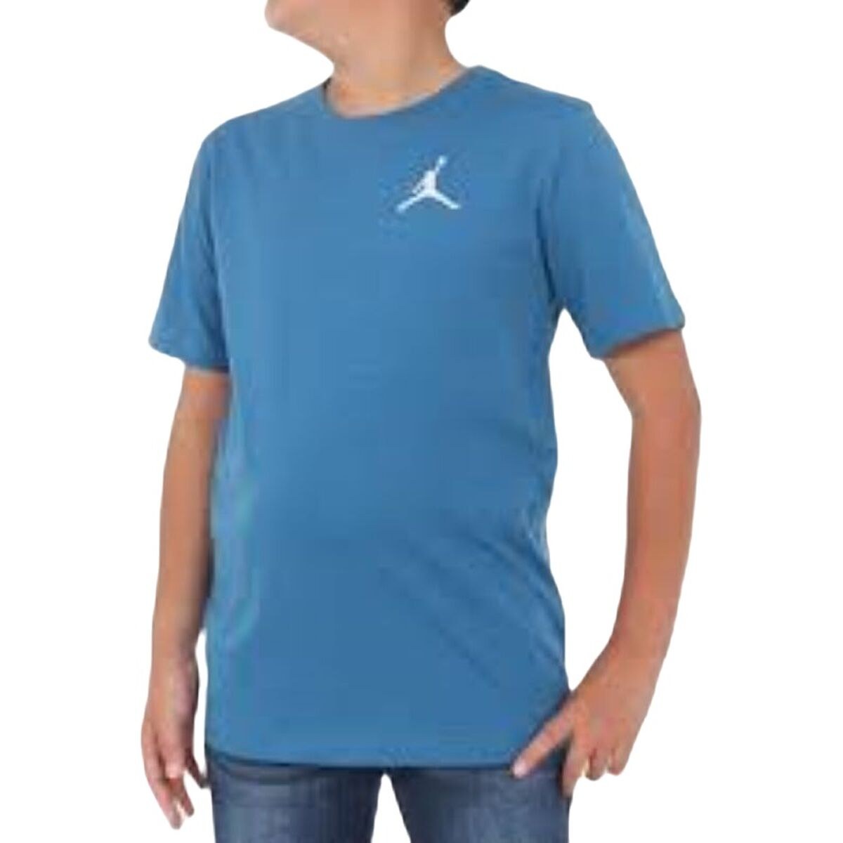 Детский Футболка с коротким рукавом JDB JUMPMAN AIR EMB 95A873 U1R Синий