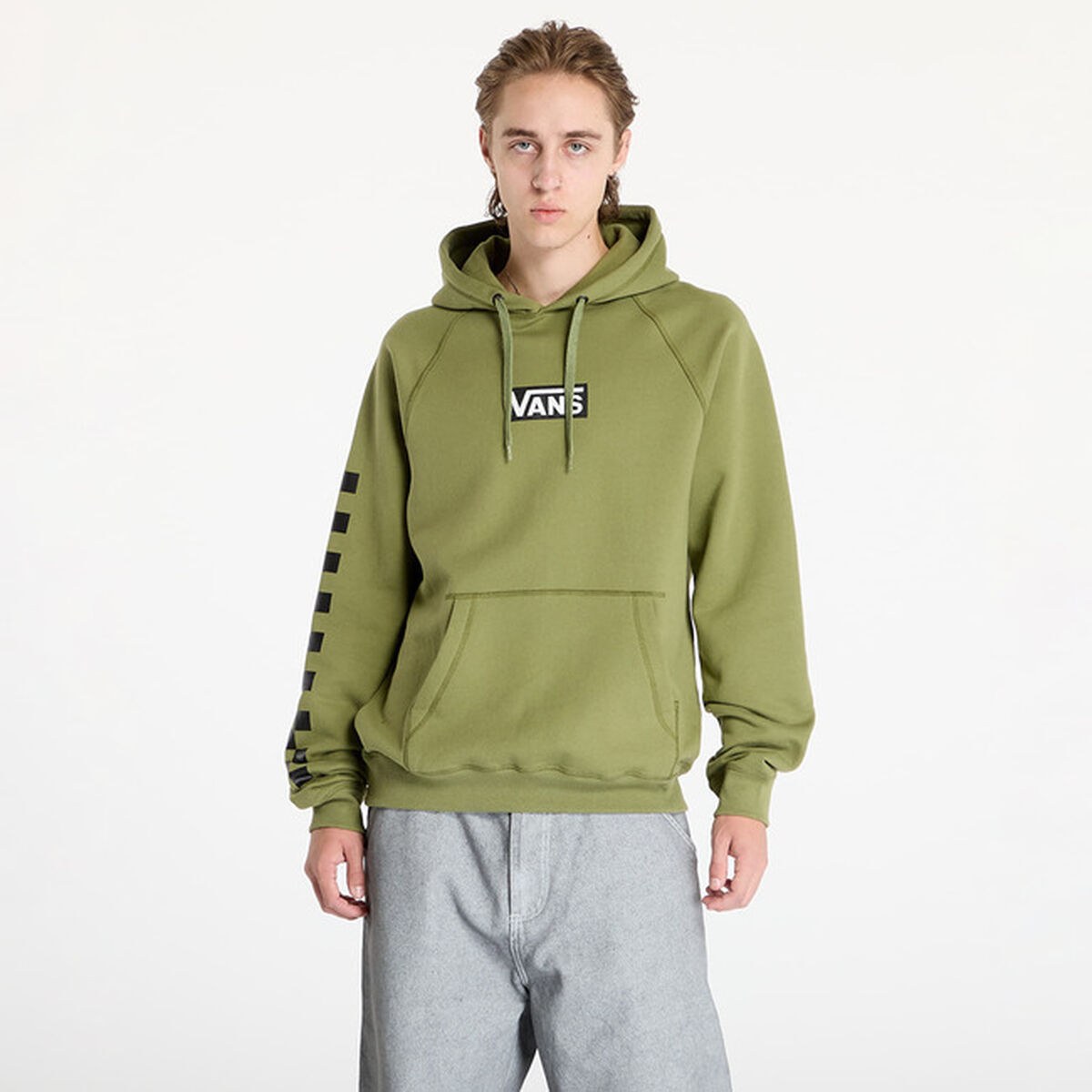 Толстовка с капюшоном мужская Boxed Pullover VN000HP1ZBF1 Зеленый
