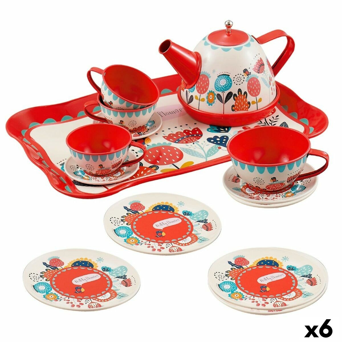 Tea set My Home Toy 15 Pieces (6 Units)