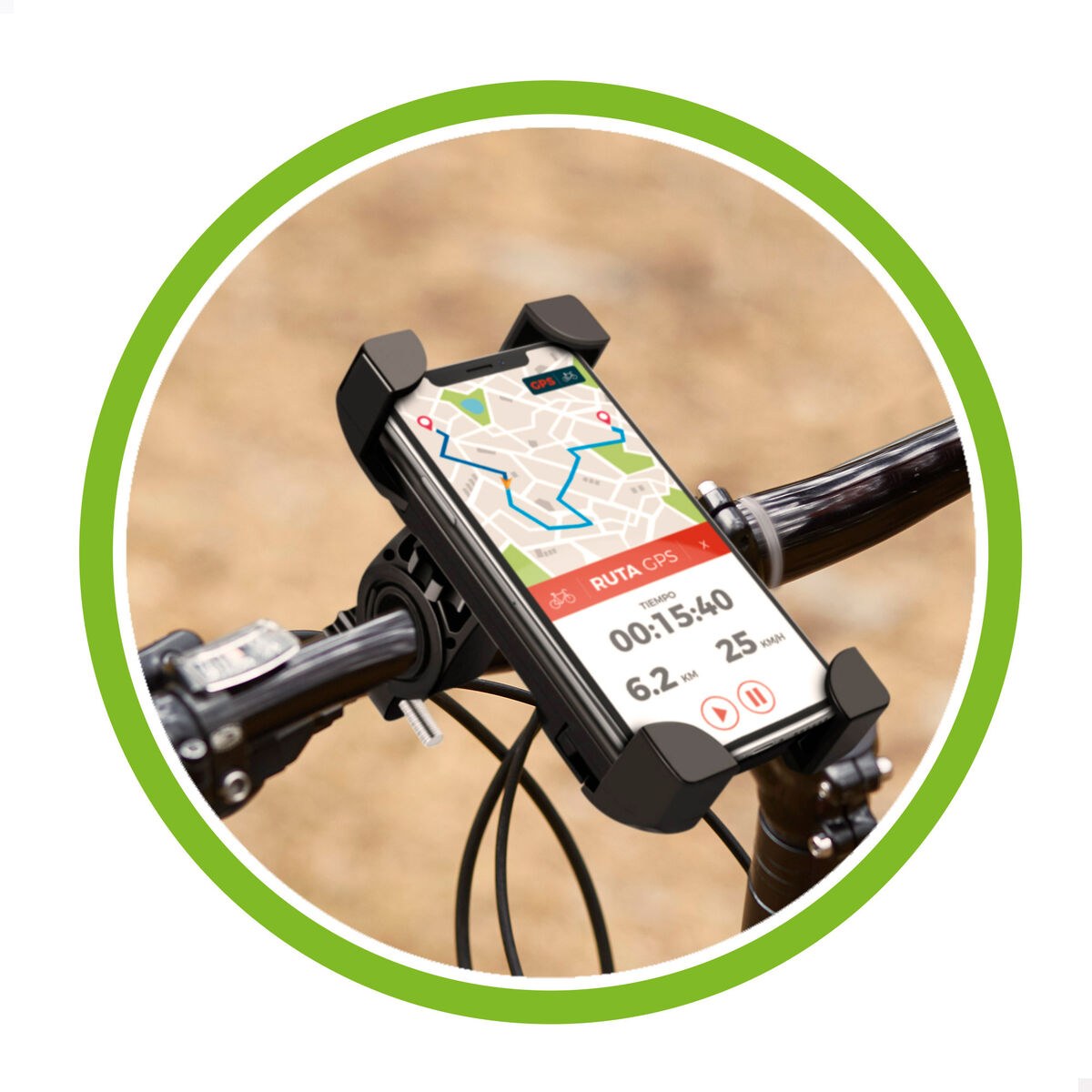 Bike Phone Holder Plastic 6 x 12 x 10,5 cm (12 Units)