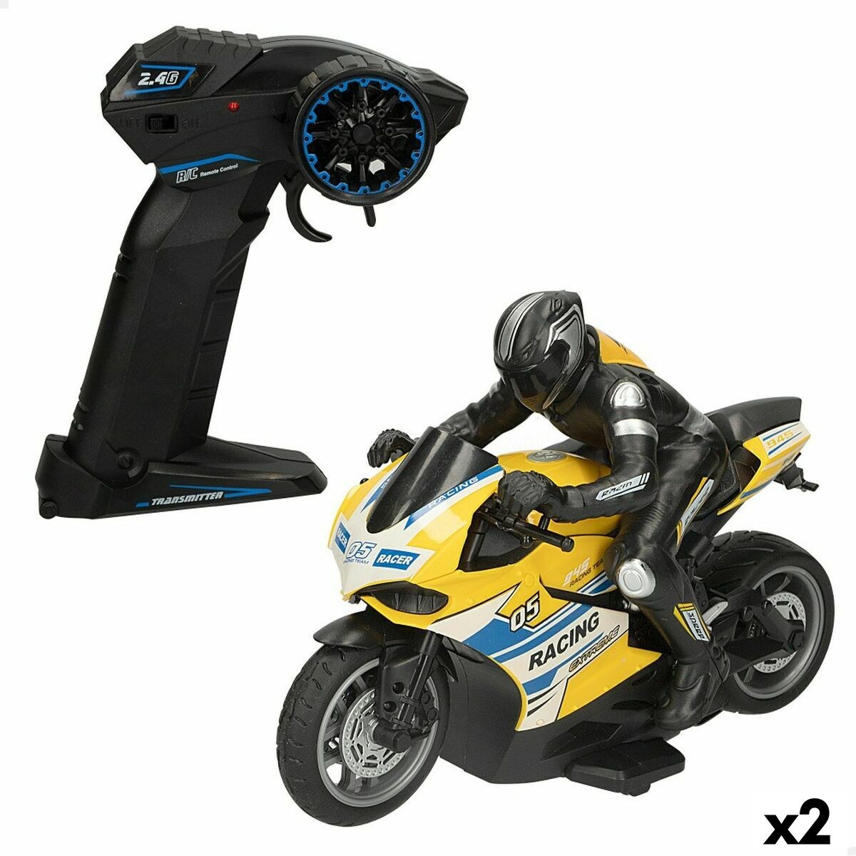 Remote control Motorbike Motorcycle 1:10 2 Units