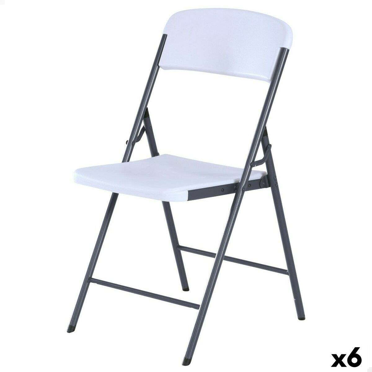 Складной стул Белый 47 x 84,5 x 48 cm (6 штук)