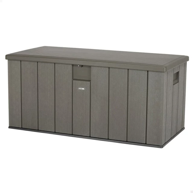 Уличный сундук Коричневый 570 L 150 x 69 x 72 cm Сталь Пластик