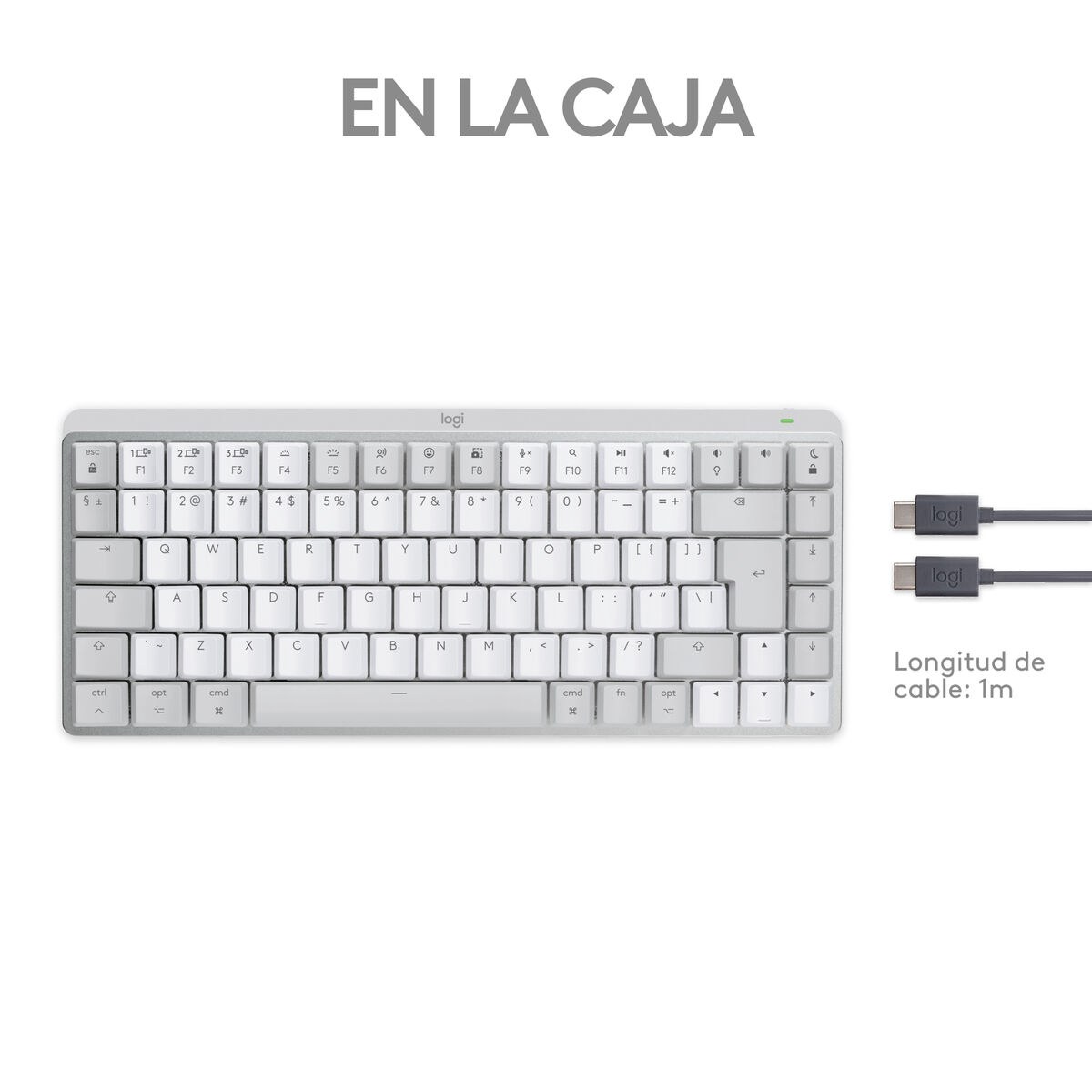 Беспроводная клавиатура 920-010799 Белый Испанская Qwerty QWERTY Qwerty US Английский EEUU