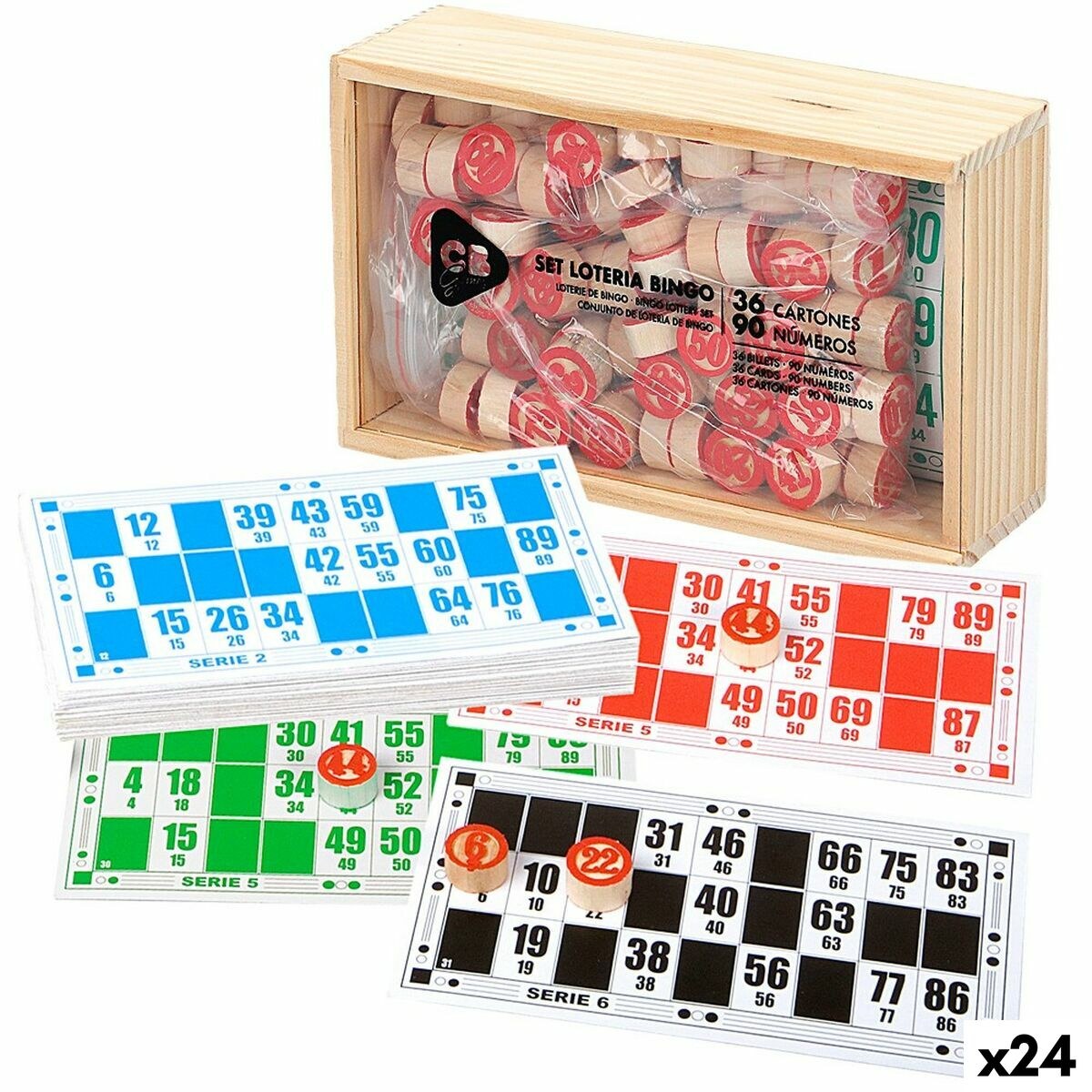 Bingo Wood Paper Plastic (24 Units)