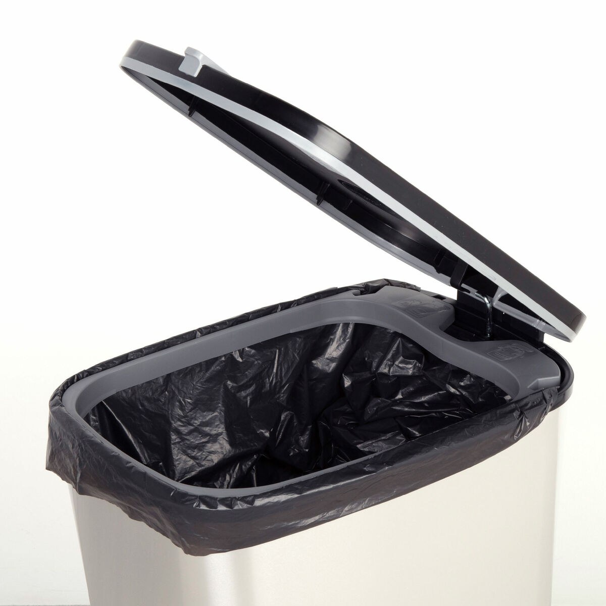 Waste bin Grey Plastic 45 L (3 Units)