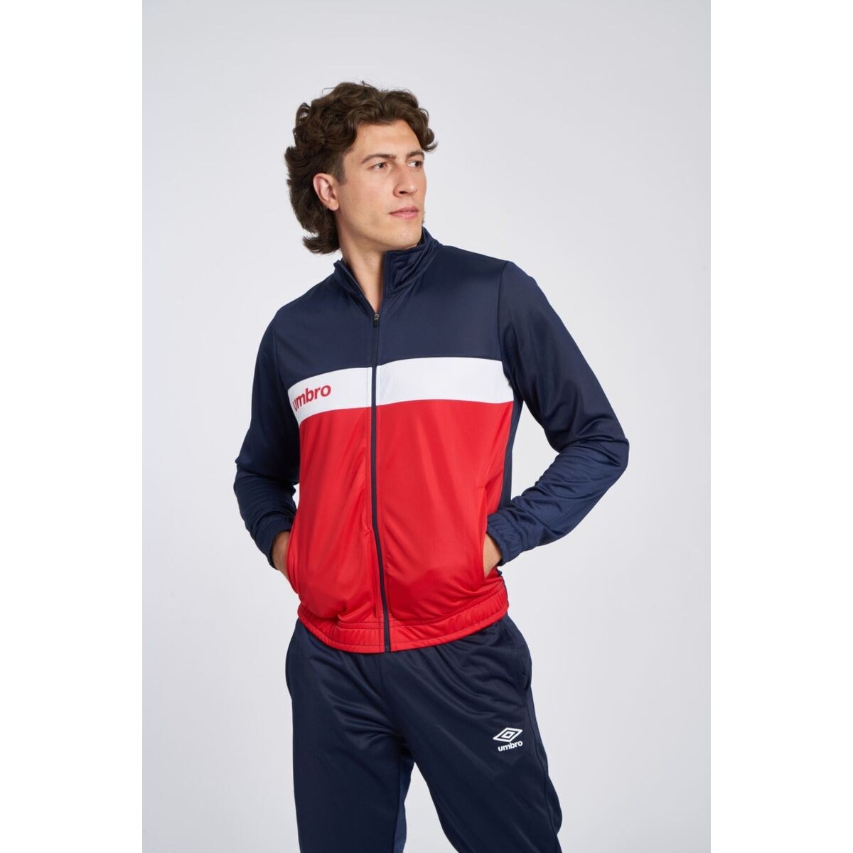 Мужская спортивная куртка FW 66214U LKE Тёмно Синий
