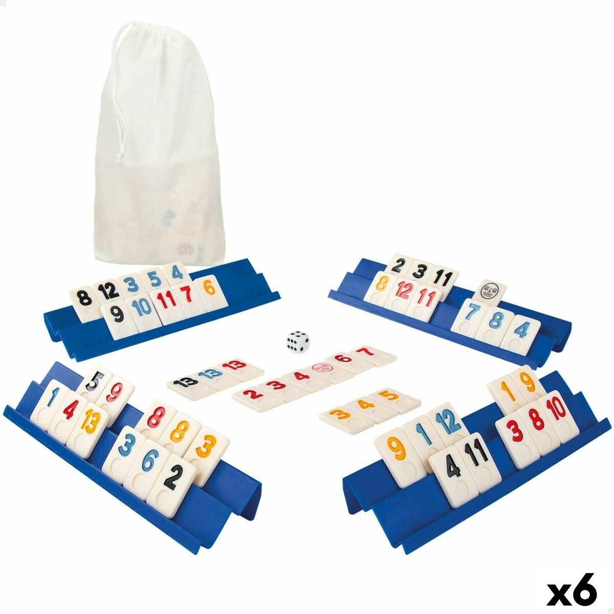 Настольная игра Rummi 24,5 x 3 x 6 cm (112 Предметы) (6 штук)
