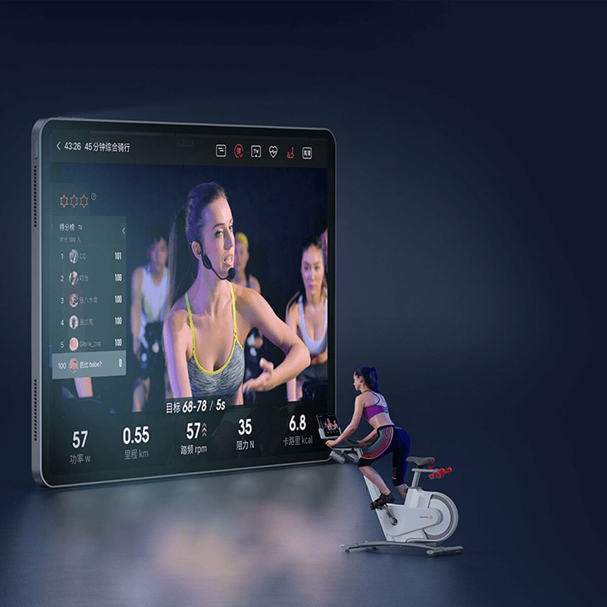 Stationary bike Profesional V1 Bluetooth 5.0 (Refurbished A)