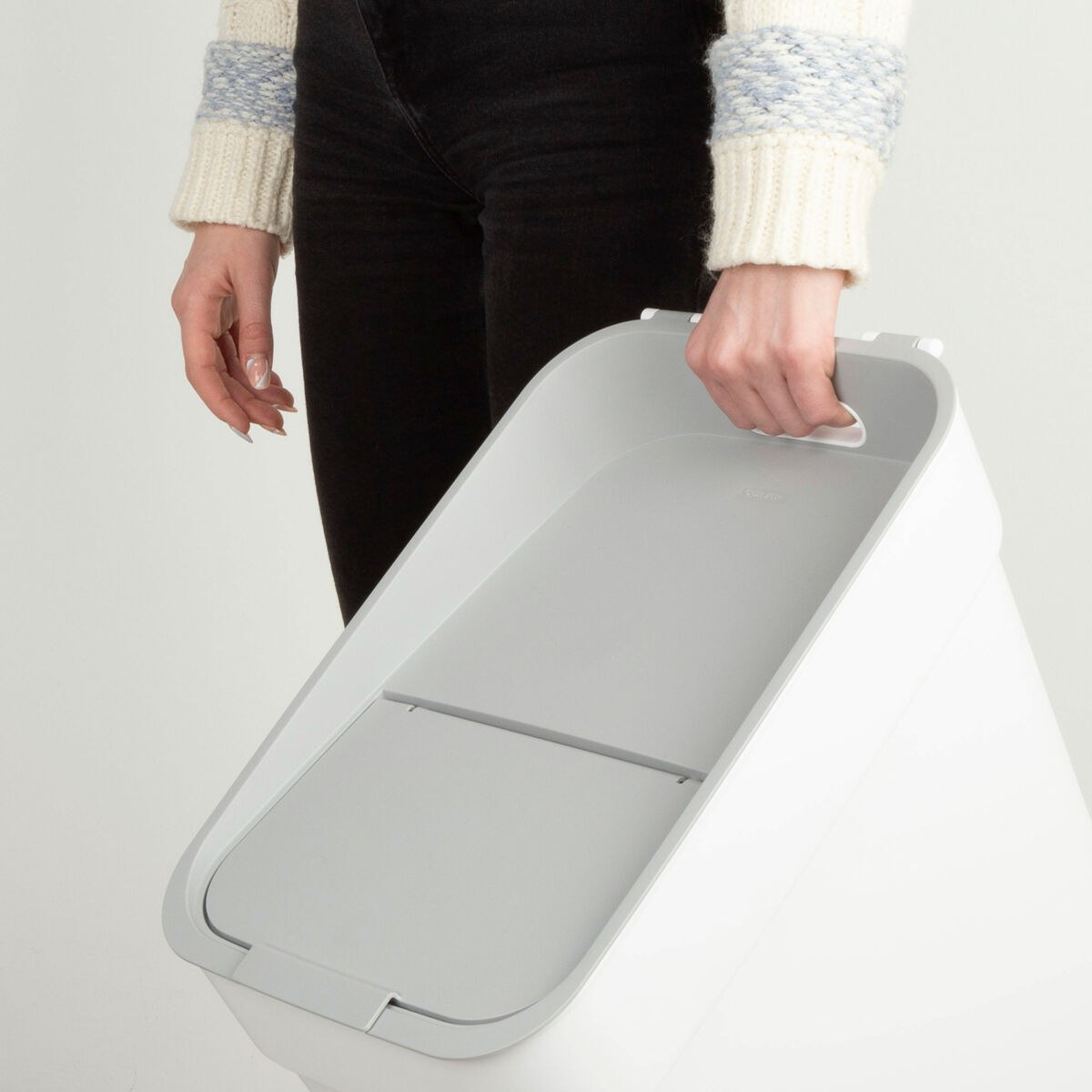 Waste bin White Plastic 30 L (6 Units)