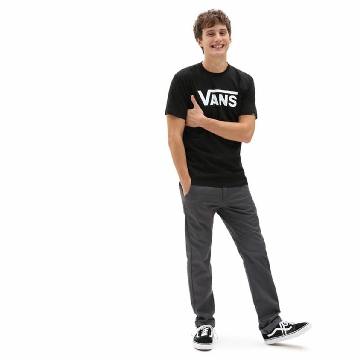 Men’s Short Sleeve T-Shirt Mn Classic White Black