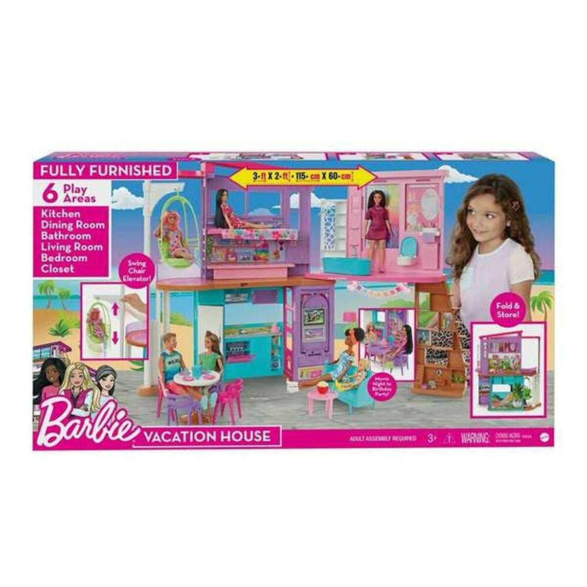 Кукольный дом Barbie Malibu House 2022