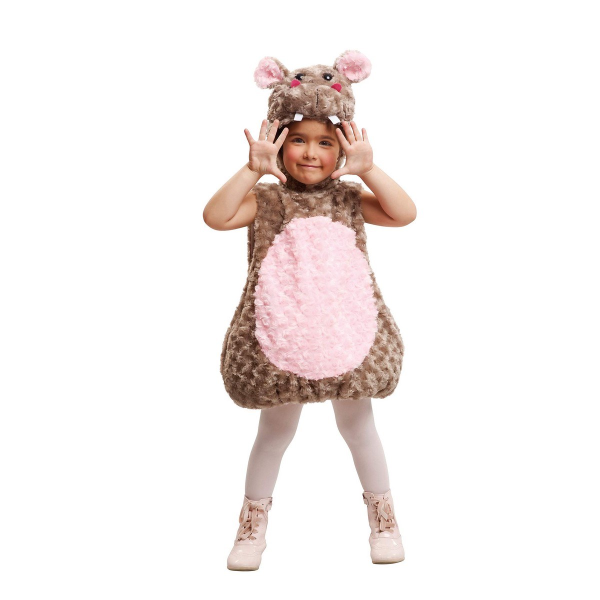 Costume for Children Hippopotamus Fluffy toy 5-6 Years (2 Pieces)