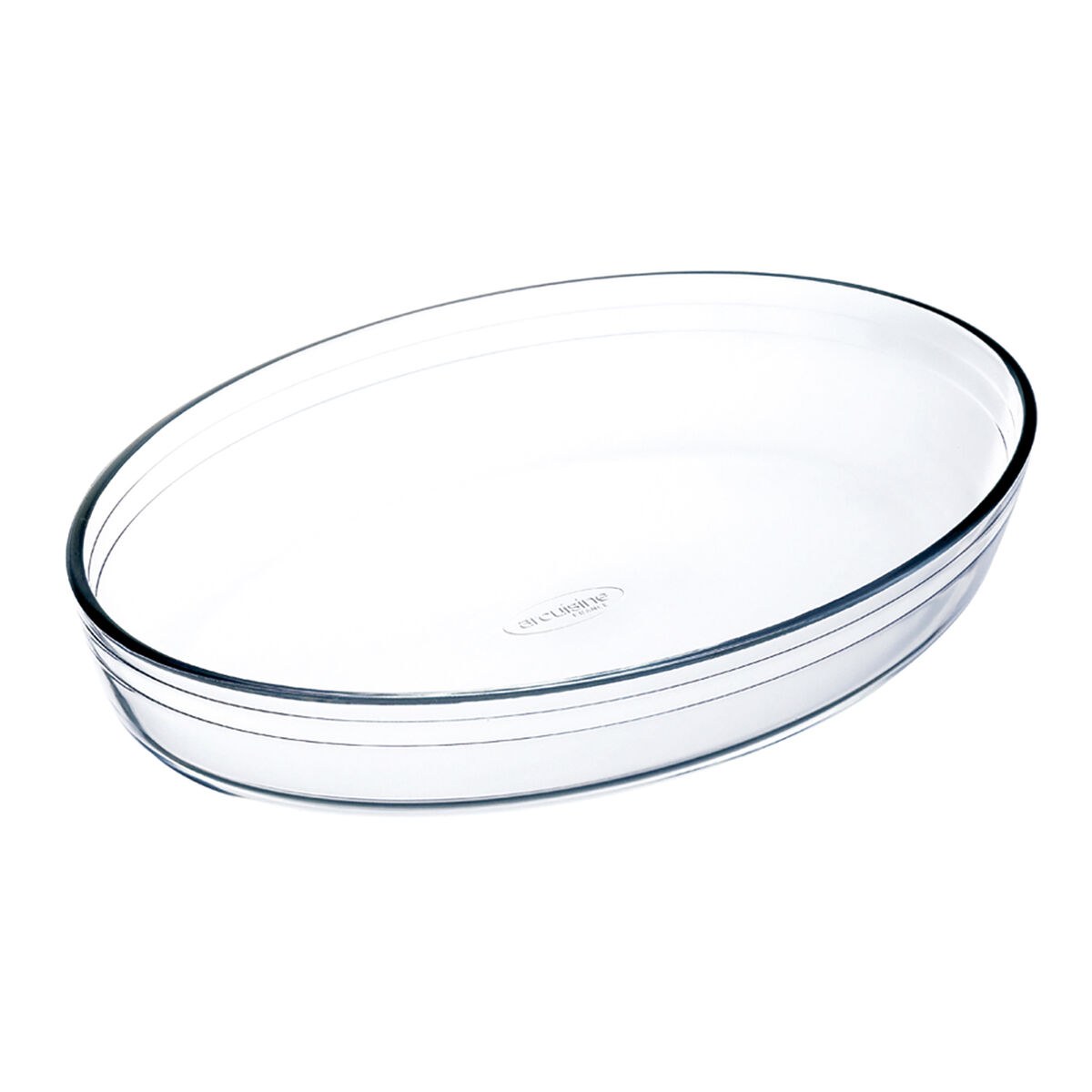 Oven Dish Ocuisine Vidrio Transparent Glass Oval 26,2 x 17,9 x 6,2 cm (6 Units)