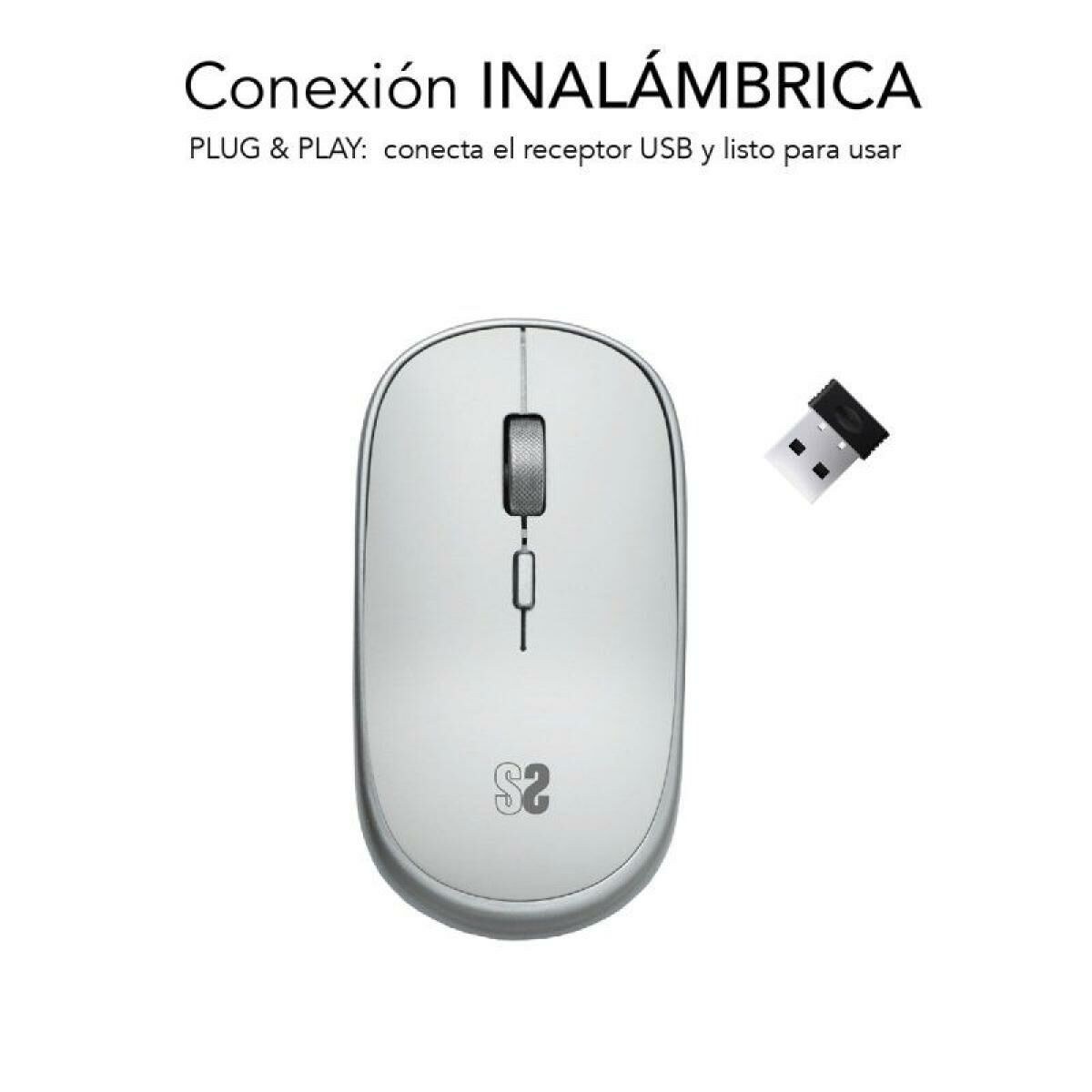 Оптическая мини мышь SUBMO-RFM0001 Серебристый 1600 dpi