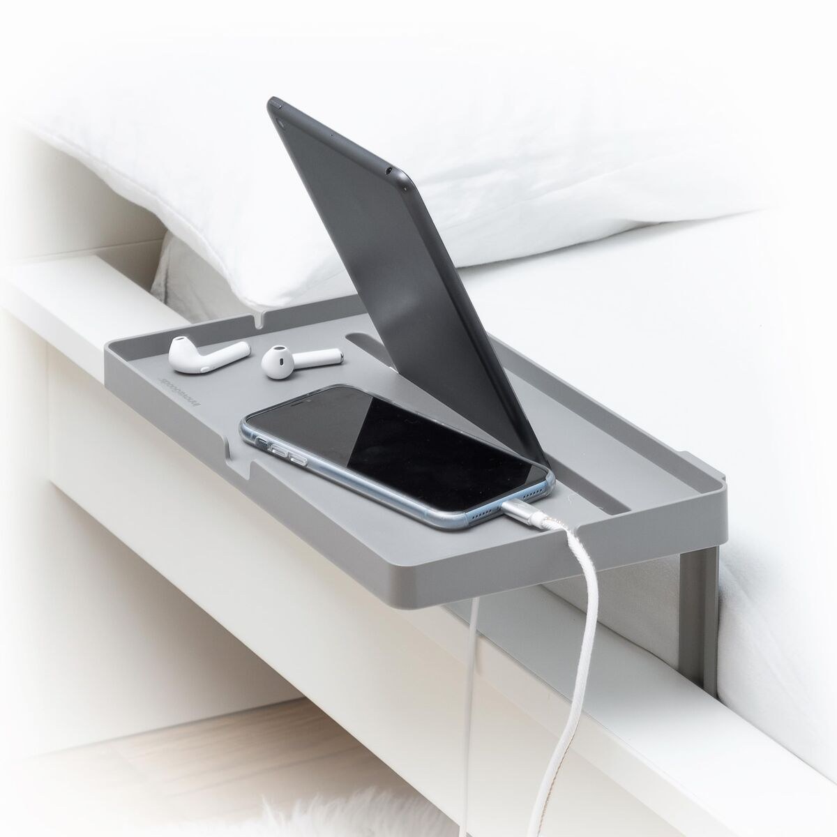 Universal Bed Shelf Grey Metal (Refurbished A)
