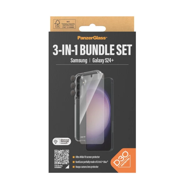 Чехол для мобильного телефона B1211+7351 Прозрачный Galaxy S24 Plus
