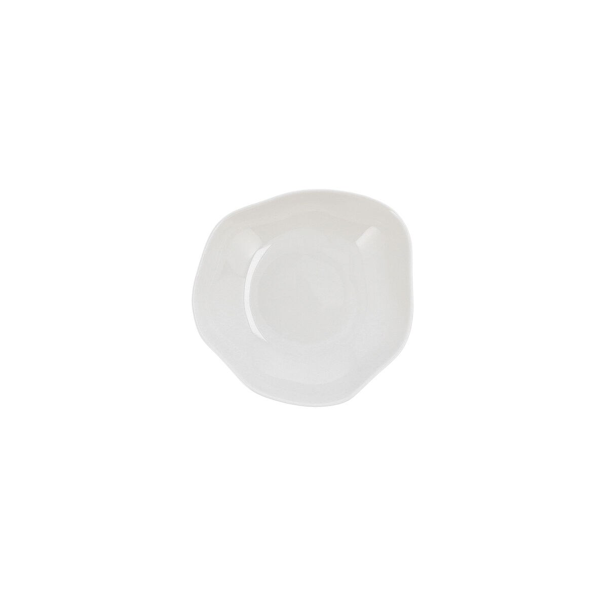 Appetizer Set Earth White Ceramic Ø 17 cm (6 Units)