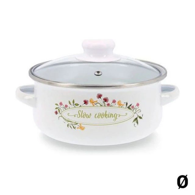 Casserole with glass lid Memory Enamelled Steel