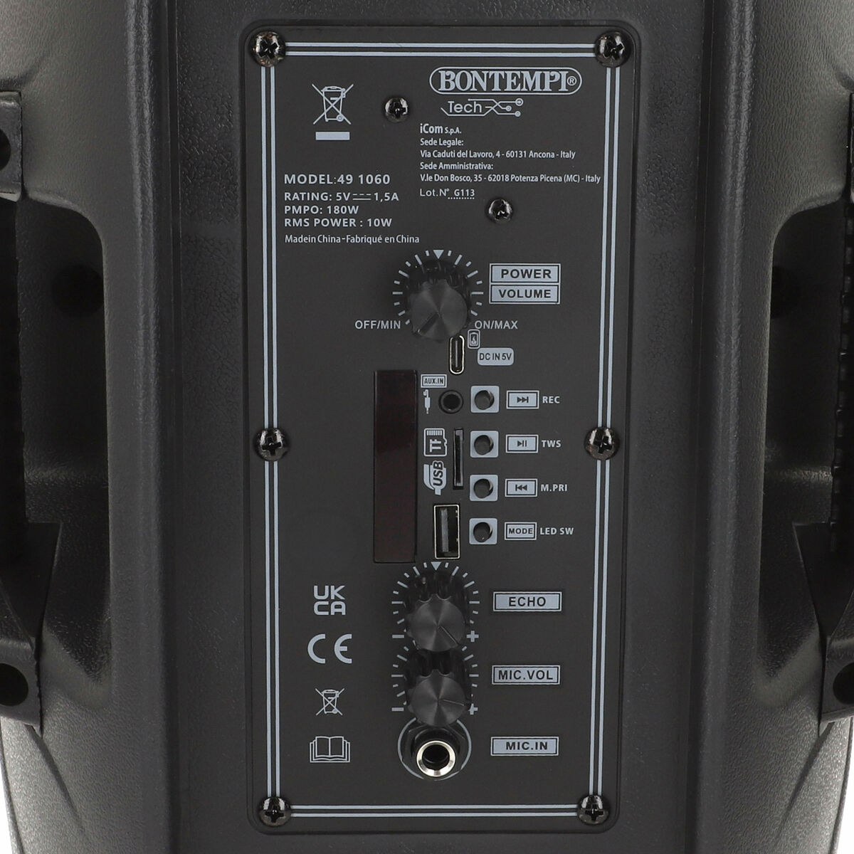 Speaker with Karaoke Microphone 2 Units