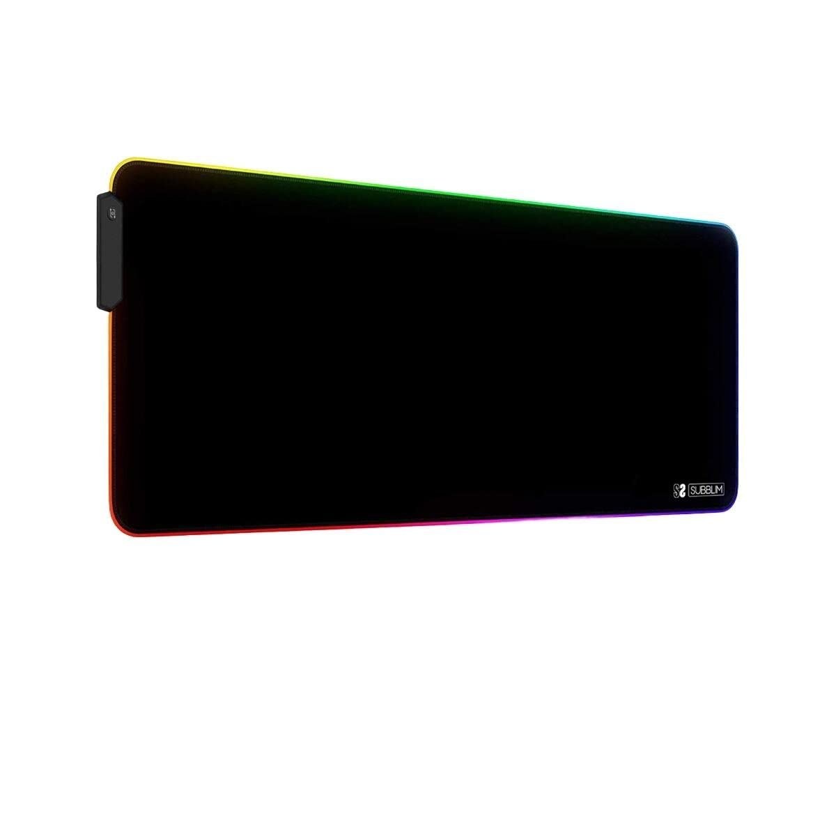 Коврик для мыши SUBMP-02RGB01 Чёрный Разноцветный