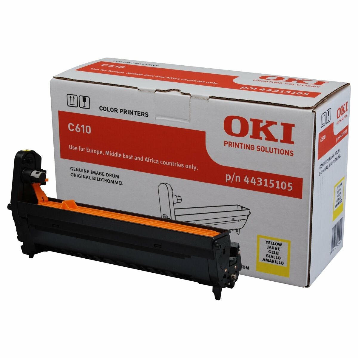 Printer drum 44315105 Yellow Black