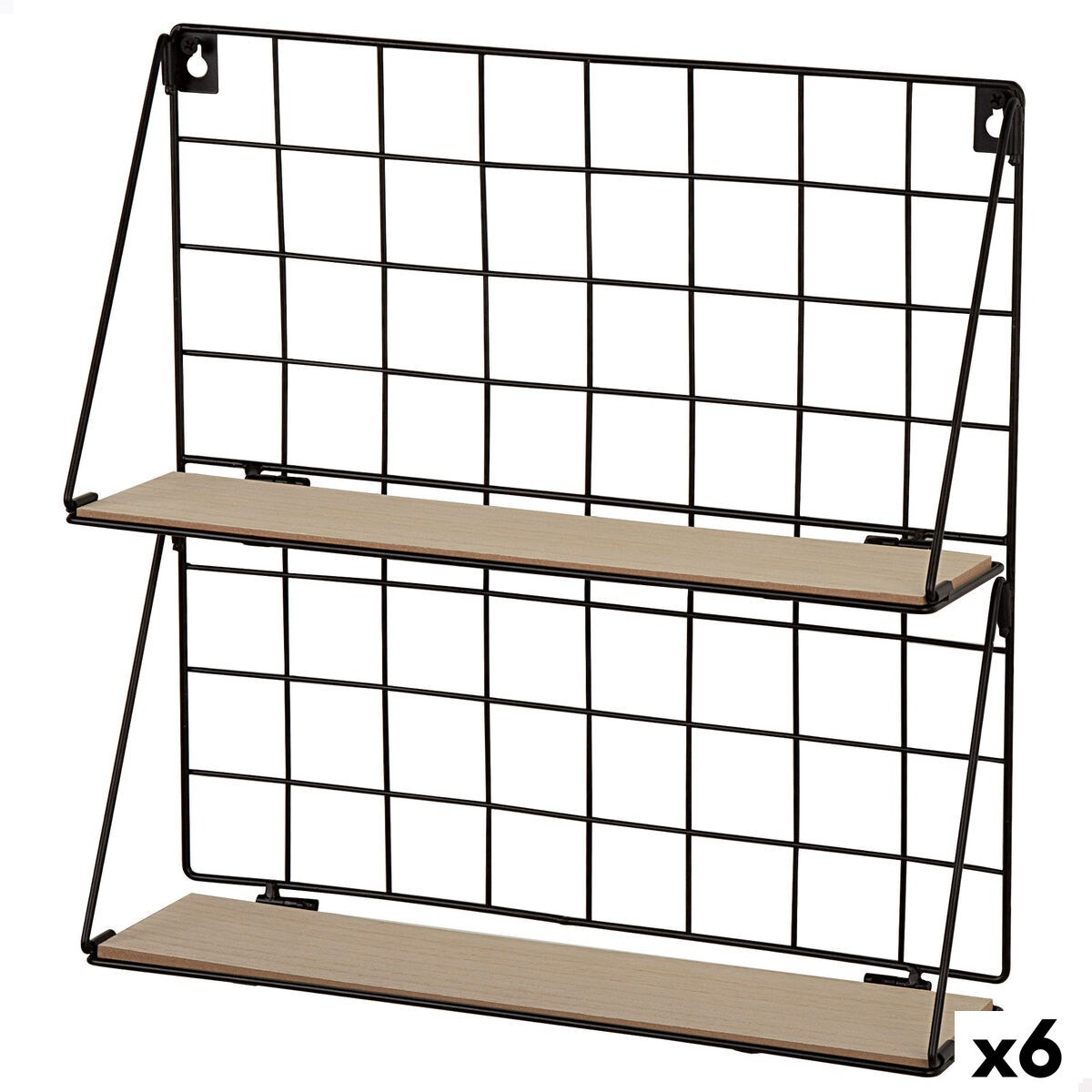 Полка Железо Деревянный MDF 40 X 41 X 11 CM (6 штук)