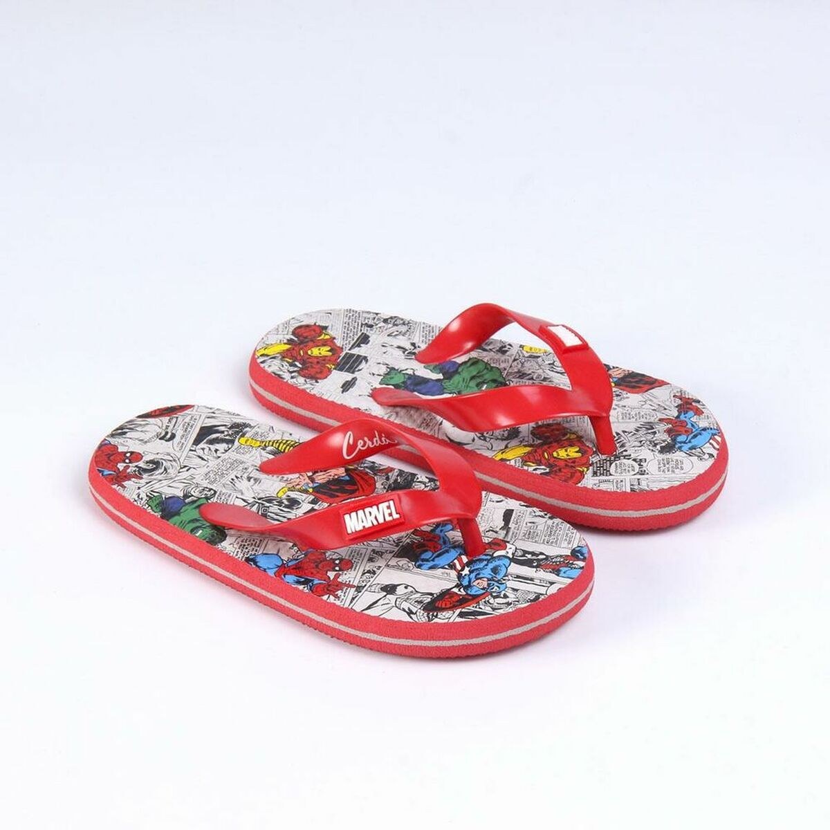 Flip Flops for Children Red Grey