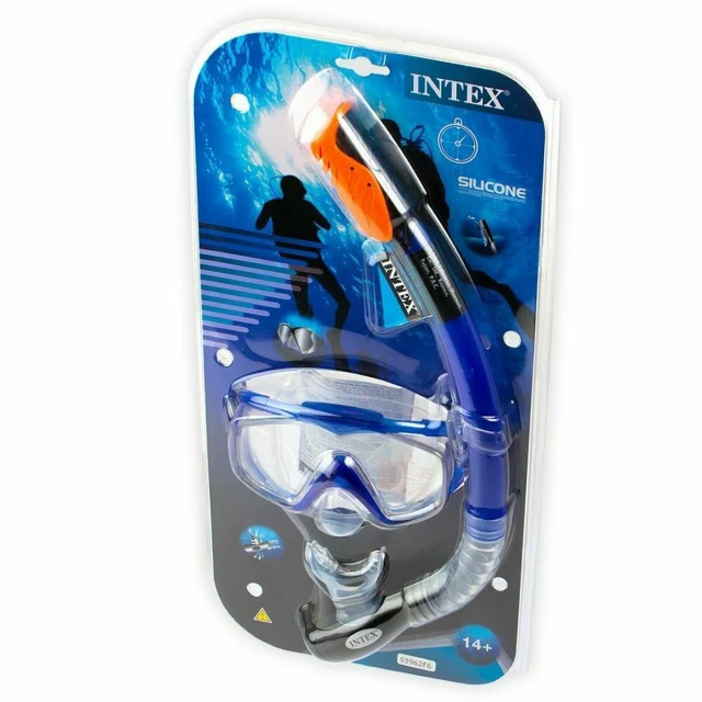 Очки для ныряния с трубкой Aqua Pro Swim Синий