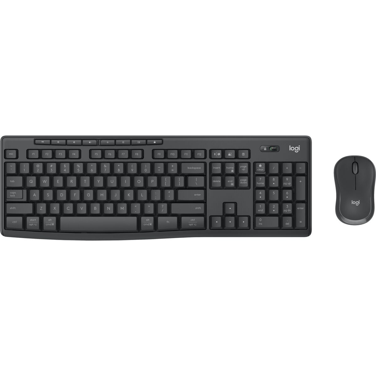 Клавиатура и мышь 920-012073 Графитовый Английский QWERTY Qwerty UK