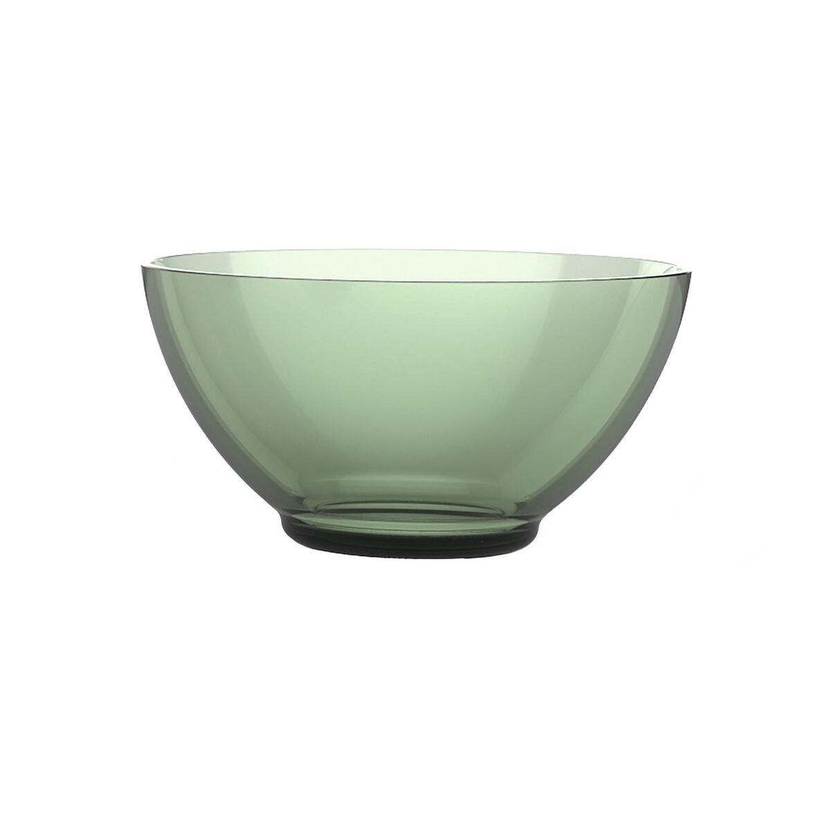 Bowl Alba Green Glass 500 ml (6 Units)