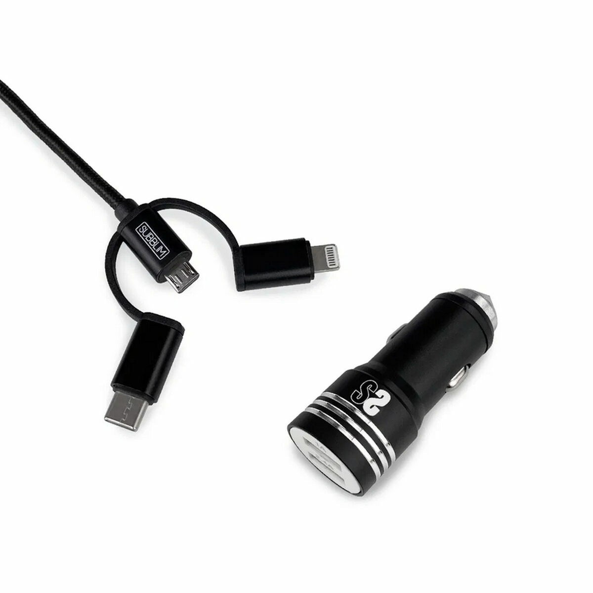 Универсальное USB-зарядное для авто + USB-C-кабель SUB-CHG-4CC002