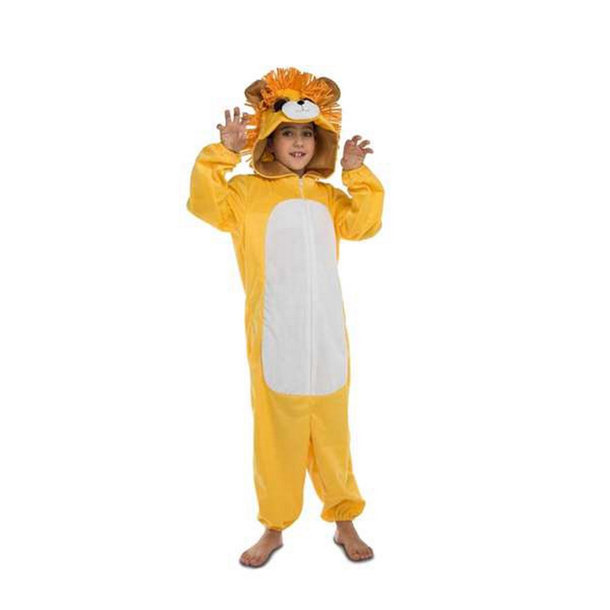 Costume for Children Big Eyes Lion 10-12 Years White Black