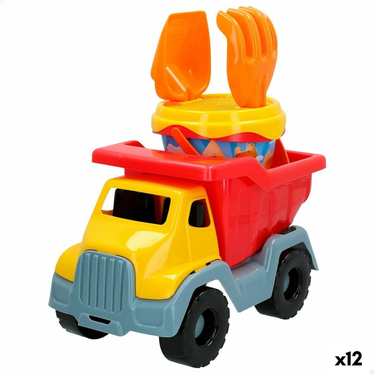 Beach toys set MR CRABY CONSTRUCTION polypropylene (12 Units)