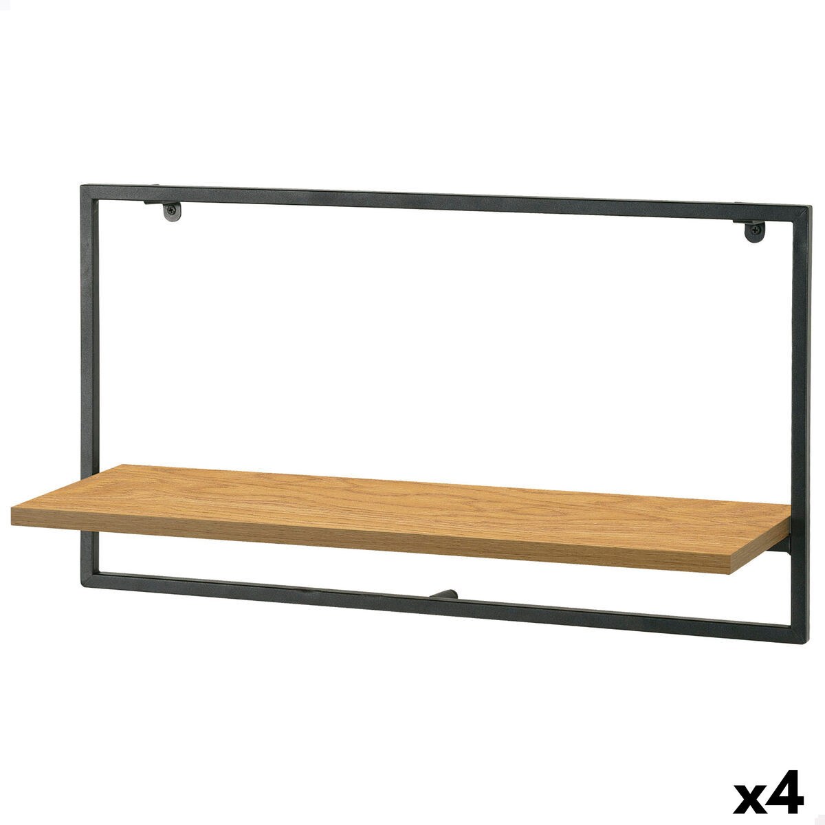 Shelve Iron MDF Wood 65 X 35 X 20 CM (4 Units)