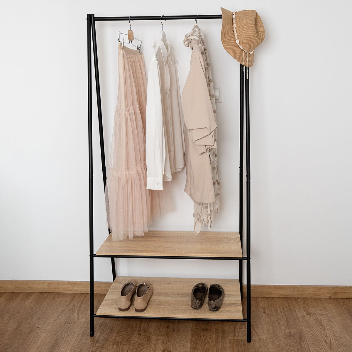Hat stand Moa Steel Black 40,5 x 80 x 160 cm