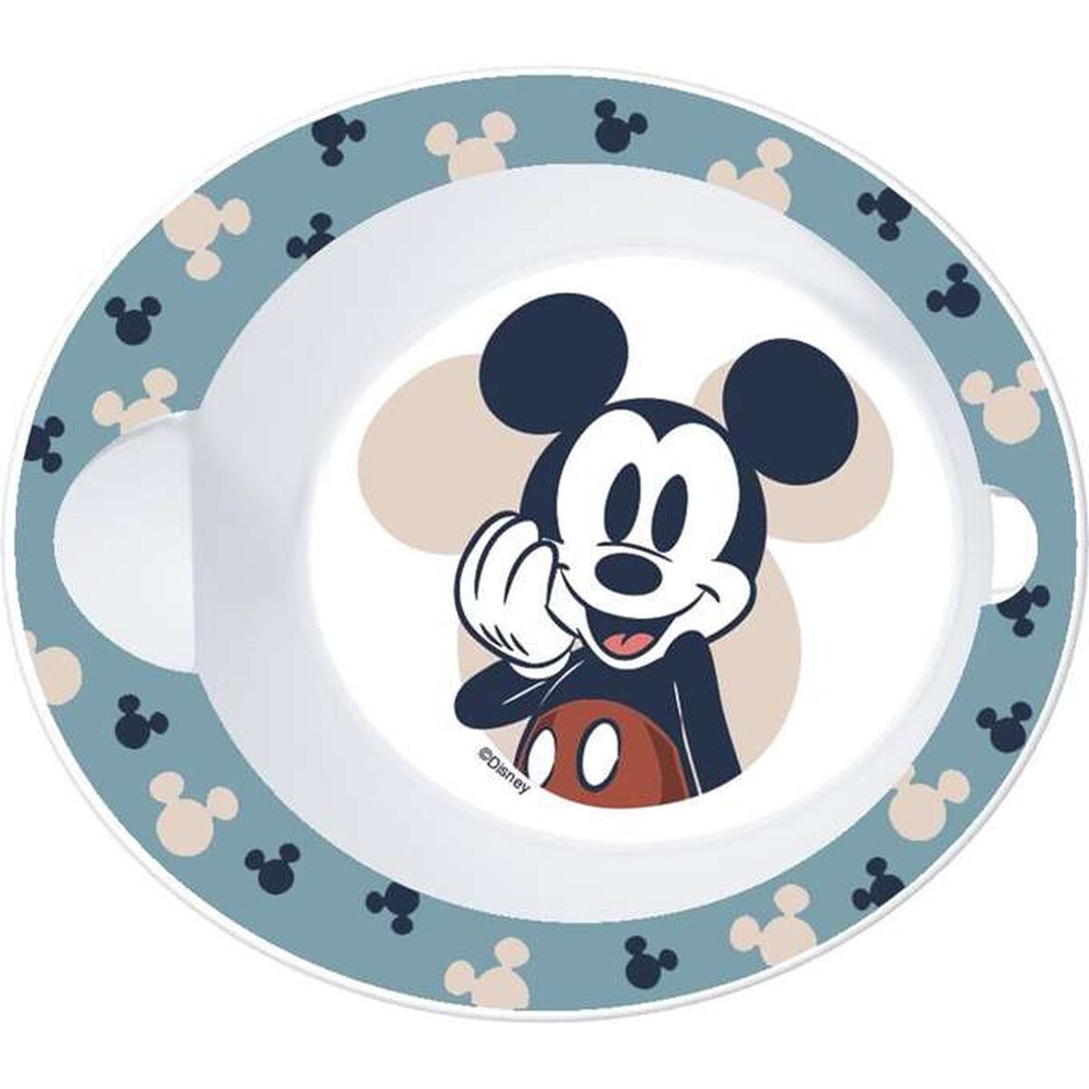 Детский набор посуды MICROWAVE MEAL SET BOWL + MICKEY SPOON Пластик (2 Предметы)