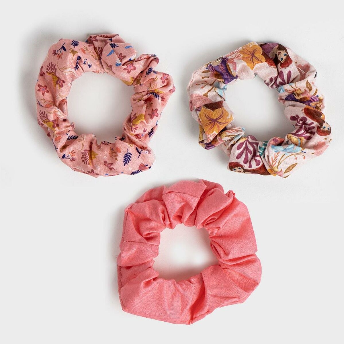 Rubber Hair Bands Pink 3 Pieces